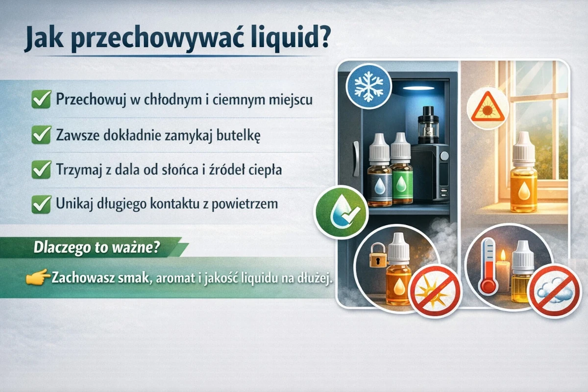 Jak przechowywać liquid?