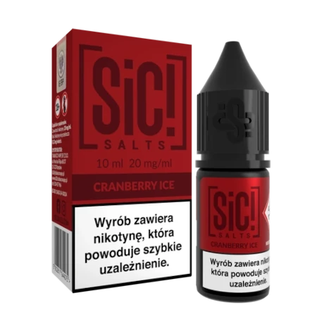 Liquid SIC! Salt 10ml - Cranberry Ice 20mg