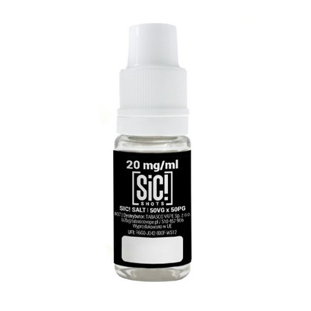 Baza nikotynowa SIC! Salt 10ml 50/50 - 20mg