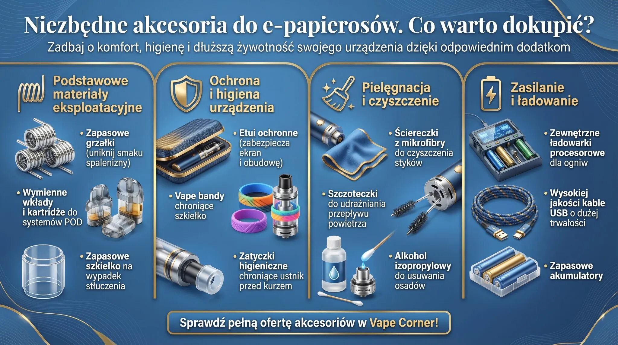 Niezbędne akcesoria do e-papierosów - co warto dokupić?