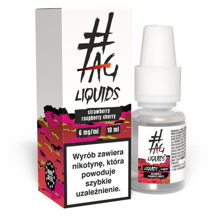 E-liquide #TAG Classic 10ml - Strawberry Raspberry Cherry 06mg