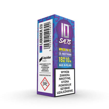 Liquid ID SALTS Winogrono Ice 18 mg/ml 10 ml