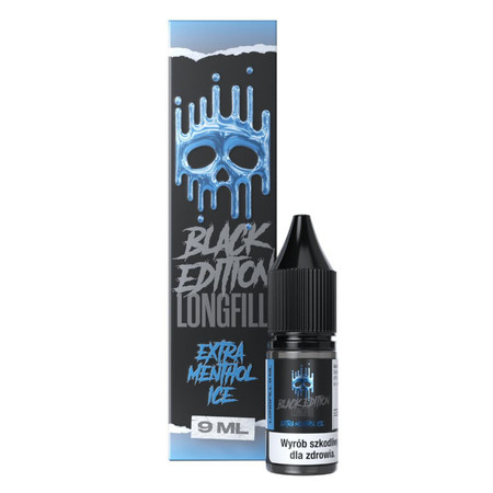 Longfill Dark Line Black Edition 9ml - EXTRA MENTHOL ICE