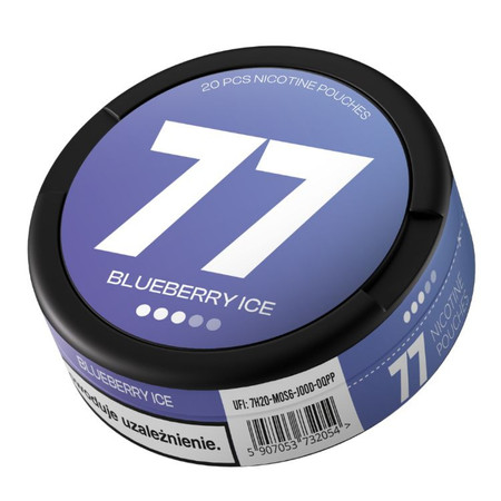 Pliculețe cu nicotină 77 Blueberry Ice 10,4mg
