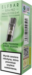 Cartridge ELFBAR Elfa Pro Pod - Kiwi Passion Fruit Guava 20mg 2ml
