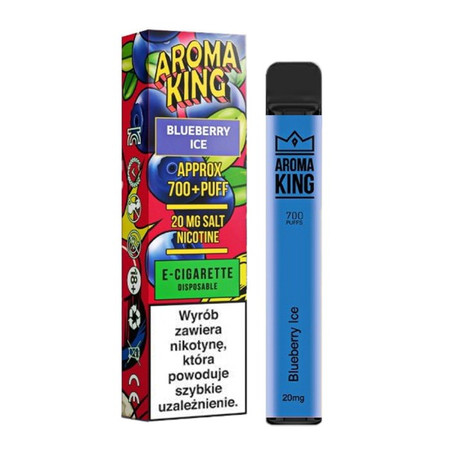 E-papieros Jednorazowy AROMA King Blueberry Ice 20mg