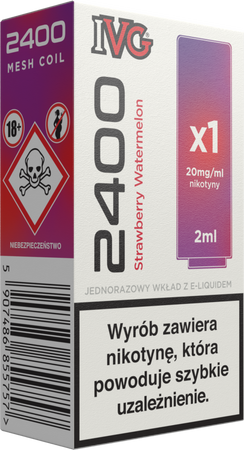 Cartridge IVG 2400 - Strawberry Watermelon 20mg 2ml
