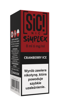 Liquid SIC! NIC 8ml - Cranberry Ice 6mg