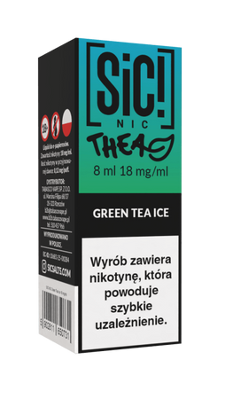 Жидкость SIC! NIC 8ml - Green Tea Ice 18mg