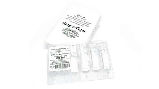 Безнікотинова база King E-Cigar 6 x 10ml 50/50 - 0mg