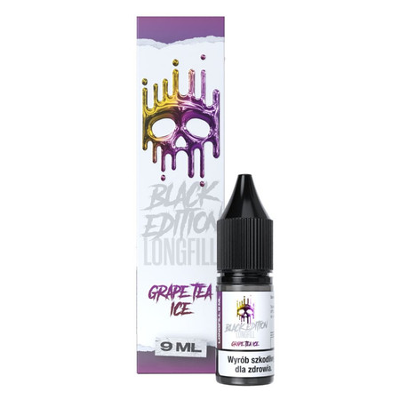 Longfill Dark Line Black Edition 9ml - GRAPE TEA ICE