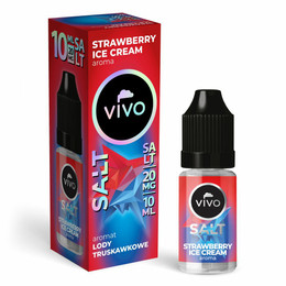 E-liquid VIVO Salt 10ml - Strawberry Ice Cream 20mg