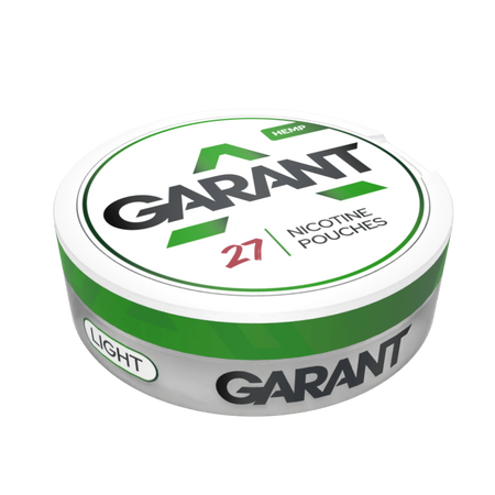 10 X Sachets de nicotine GARANT (Grant) Regular - Hemp 25mg