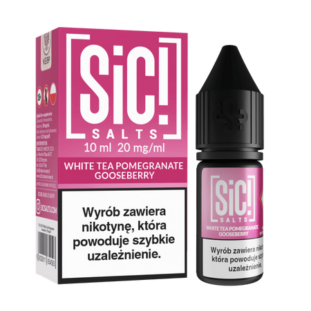 E-Liquid SIC! Salt 10ml - White Tea Pomegranate Gooseberry 20mg