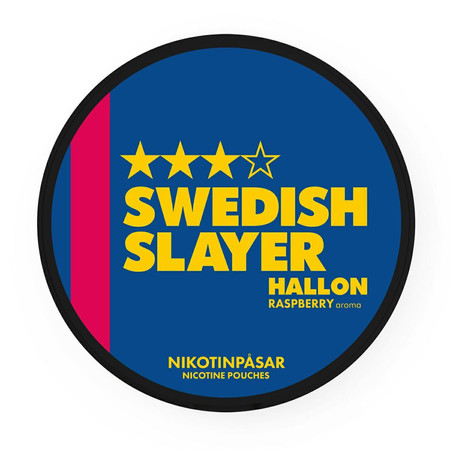 Nikotinbeutel Swedish Slayer Hallon 3/4