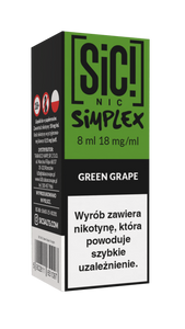 Liquid SIC! NIC 8ml - Green Grape Ice 18mg