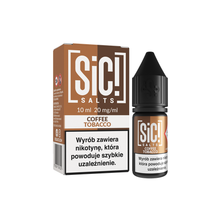 E-liquid SIC! Salt 10ml - Coffee Tobacco 20mg
