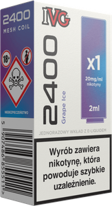 Cartridge IVG 2400 - Grape Ice 20mg 2ml