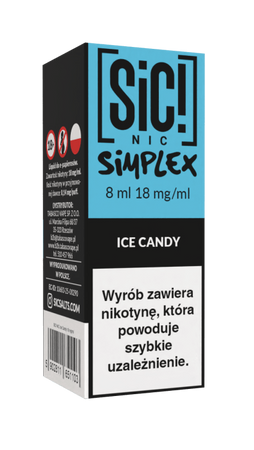 E-Liquid SIC! NIC 8ml - Ice Candy 18mg