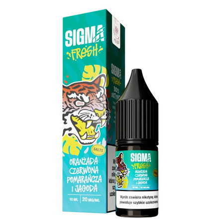 Liquid Sigma Fresh Salt 10ml - Oranzada Czerwona Pomarancza Jagoda 20mg