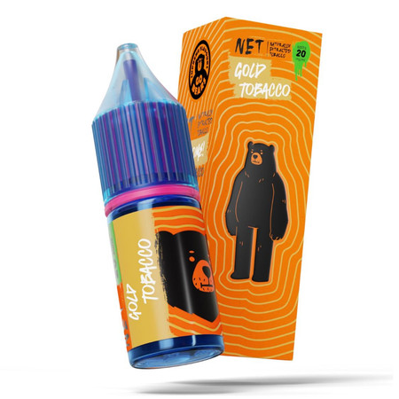 Жидкость GO BEARS NET 10ml - Gold Tobacco 20mg