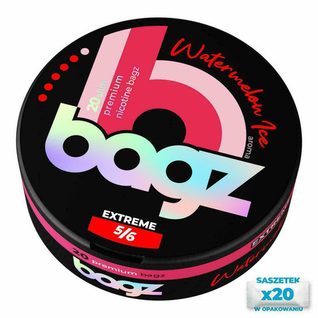 Nicotine pouches BAGZ Watermelon Ice 5/6 EXTREME