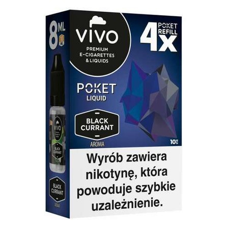Liquid VIVO Poket 8ml - Black Currant 10mg