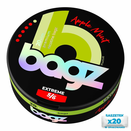 Nikotinové sáčky BAGZ Apple Mint 5/6 EXTREME