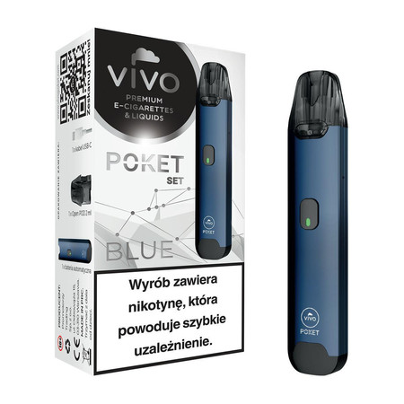 E-Cigarette POD VIVO Poket Open Blue sans résistance