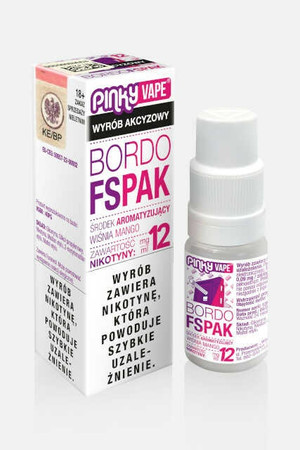 Liquid Pinky Vape 10ml - Bordo Fspak 12mg