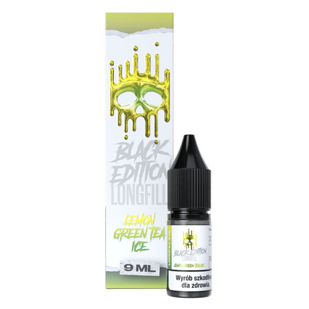 Longfill Dark Line Black Edition 9ml - LEMON GREEN TEA ICE