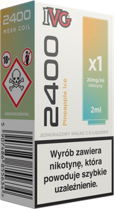 Cartridge IVG 2400 - Pineapple Ice 20mg 2ml
