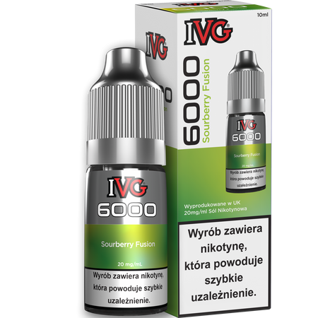 Рідина IVG 6000 Nicotine Salt 10ml - Sourberry Fusion 20mg