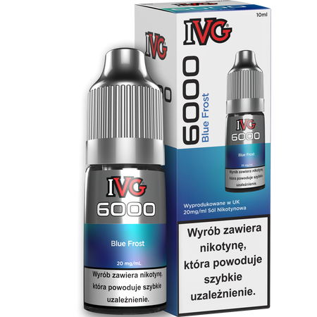 E-liquid IVG 6000 Nicotine Salt 10ml - Blue Frost 20mg