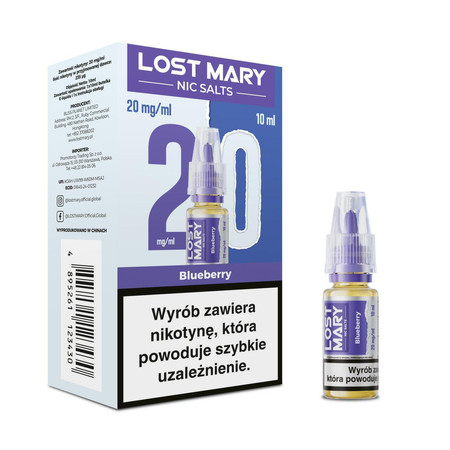 E-Liquid Lost Mary 10ml - Blueberry 20mg