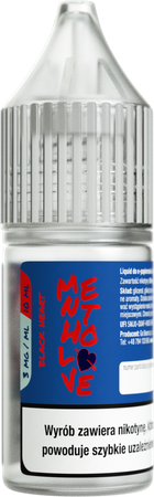 E-liquide MenthoLove 10ml - Black Heart 3mg