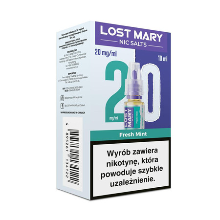 E-Liquide Lost Mary 10ml - Fresh Mint 20mg