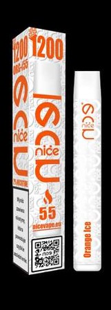 Cigarette électronique jetable VOOM 1200 ORANGE 20mg