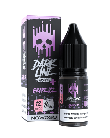 E-liquid Dark Line Nicotine+ 10ml - Grape Ice 12mg