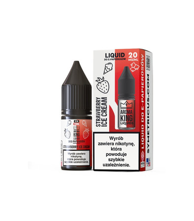 E-liquid Aroma King Salt 10ml - Strawberry Ice Cream 20mg