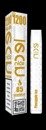 Cigarette électronique jetable VOOM 1200 PINEAPPLE ICE 20mg