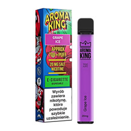 E-papieros Jednorazowy AROMA King Grape Ice 20mg