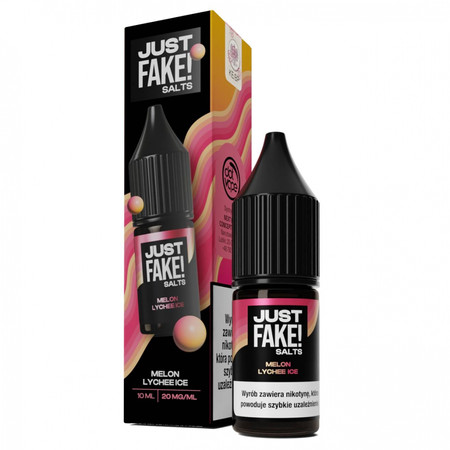 E-liquide JustFAKE! Salts 10ml Melon Lychee ICE 20mg