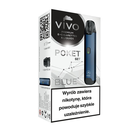 Țigară electronică POD VIVO Poket Open Blue fără rezistență