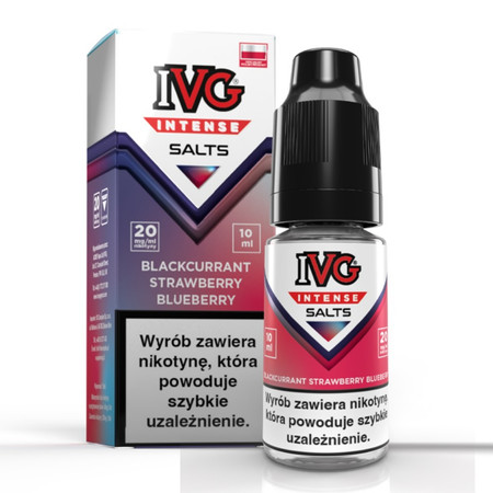 Liquid IVG Intense Salt 10ml - Blackcurrant Strawberry Blueberry 20mg