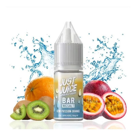 E-liquid Just Juice BAR Salt 10ml - Kiwi Passion Orange 20mg