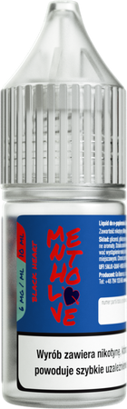E-liquide MenthoLove 10ml - Black Heart 6mg
