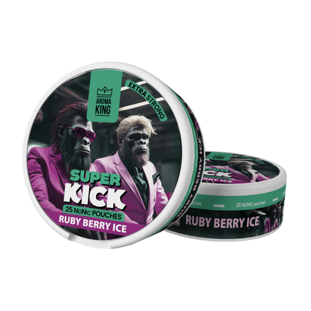 Nikotinbeutel Aroma King NoNic Super Kick - Ruby Berry Ice 5mg