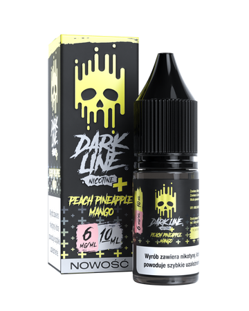 Liquid Dark Line Nicotine+ 10ml - Peach Pineapple Mango 06mg