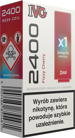 Wkład IVG 2400 - Fizzy Cherry 20mg 2ml